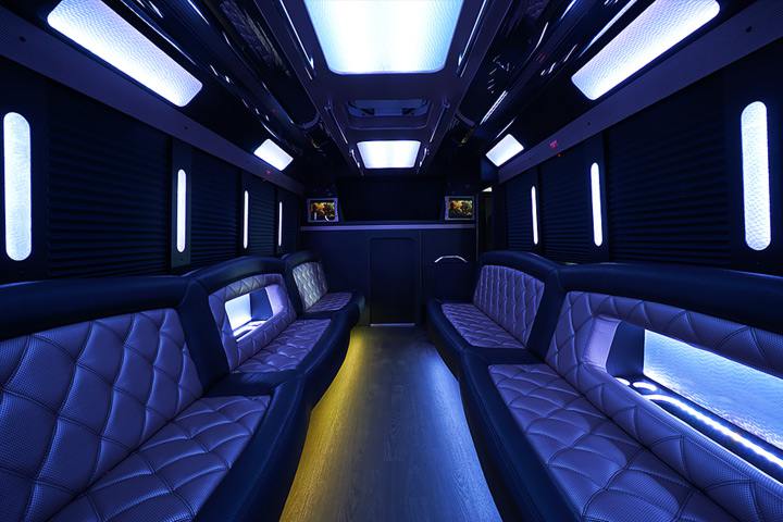 power outlets on party bus