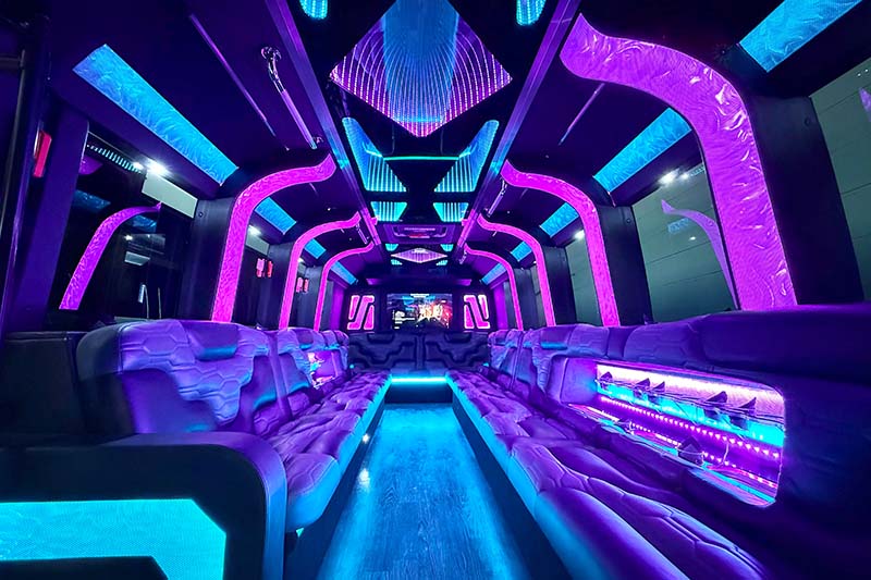 fancy limo bus