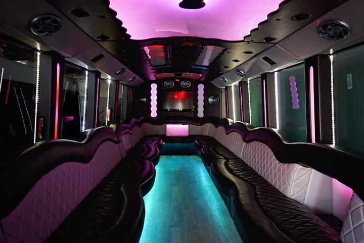 spacious party bus