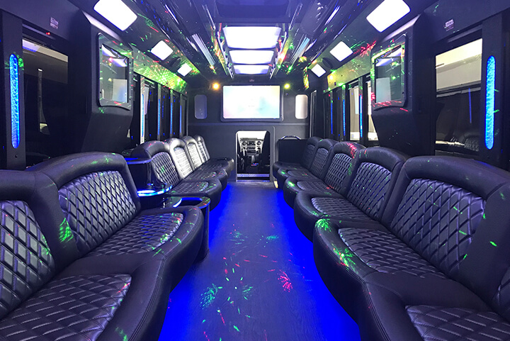 limo buses and reliable service